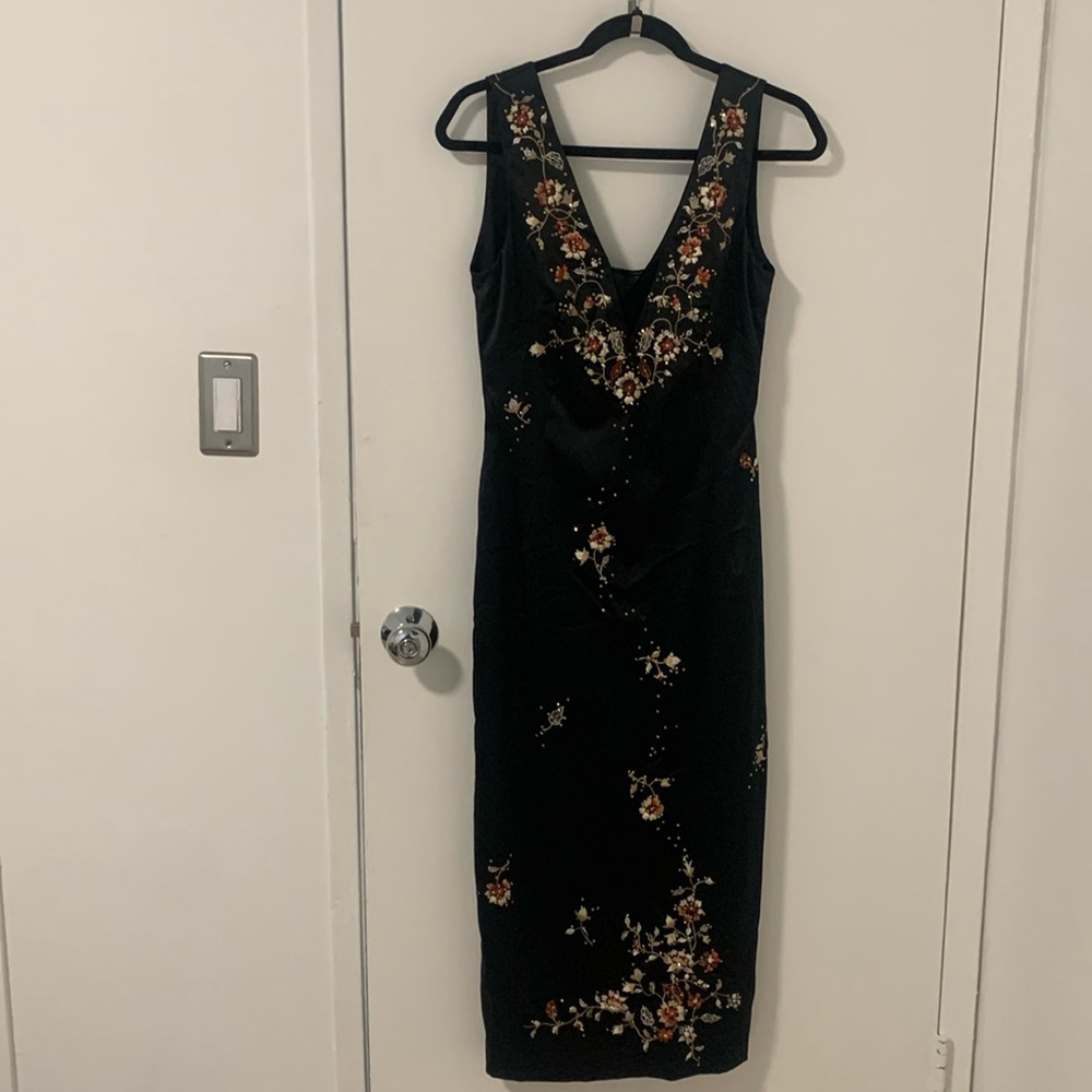 Vintage Mandalay Embroidered Dress